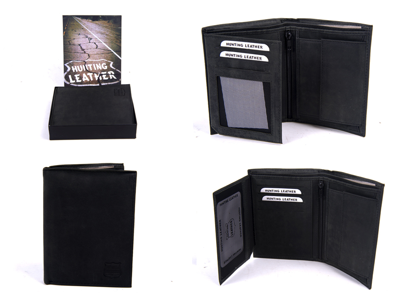 (image for) 029 HUNTER BLACK LEATHER WITH RFID